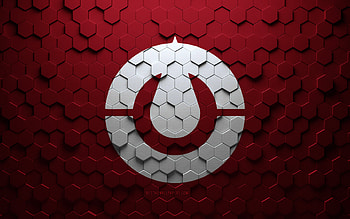 Flag of Kochi, honeycomb art, Kochi hexagons flag, Kochi, 3d hexagons art, Kochi flag HD wallpaper