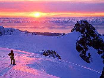 Landscape, Winter, Mountains HD wallpaper