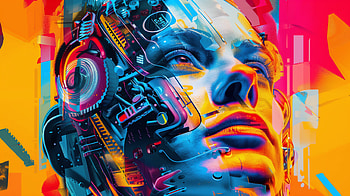 Sci-Fi Artistic Face -, artistic, face, Sci Fi, cybernetic, futuristic HD wallpaper