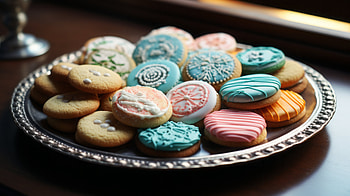 Delectable Sugar Cookie Assortment, food, Sugar Cookie HD wallpaper