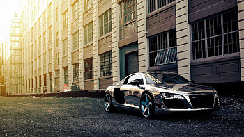 Audi R8 Chrome Wrap, audi, cars, audi-r8, chrome, wrap HD wallpaper