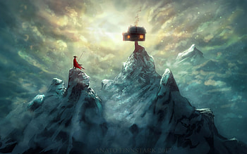 Home Of Peace And Balance , artstation, artist, artwork, digital-art, house HD wallpaper