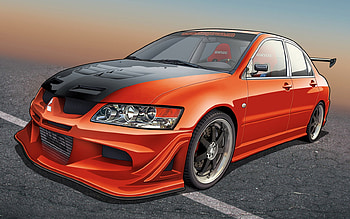 Mitsubishi Evo BlackRed, mitsubishi, evolution, black, red HD wallpaper