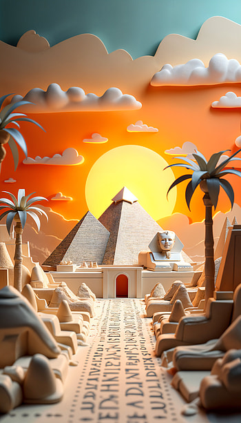 Stunning Egyptian Pyramid for Your , pyramid, palm tree HD phone wallpaper