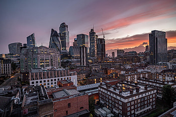 Cities, Architecture, Building, Skyscrapers, Evening, Modern, Up To Date HD wallpaper