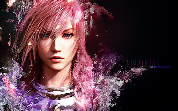 Lightning, sexy, awesome, final fantasy, hot, cute, beautiful, pink hair, beauty, anime girl, cool HD wallpaper