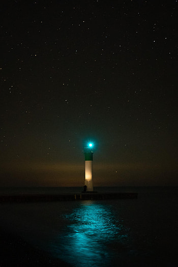 Night, Architecture, Building, Dark, Glow, Lighthouse HD phone wallpaper