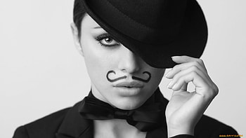 bw girl, bw, style, girl, hat HD wallpaper