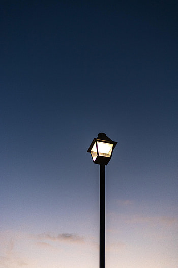 Sky, Twilight, Miscellanea, Miscellaneous, Dusk, Lamp, Lantern, Glow HD phone wallpaper