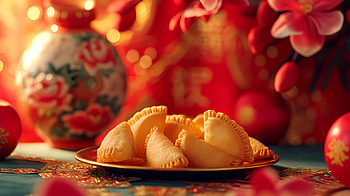 Fortune vibe, fortune cookie, decorative, table, asian HD wallpaper