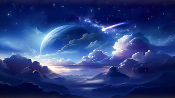 Dreamy Skies, Anime, fantasy, artistic, sky, cloud, Sky Anime, fantasy anime HD wallpaper