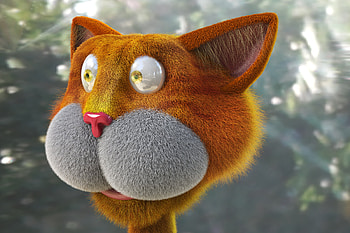 Cat 3d Saying, cat, 3d, animals HD wallpaper