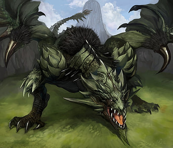 DRAGON, cg, abstract, 3d HD wallpaper