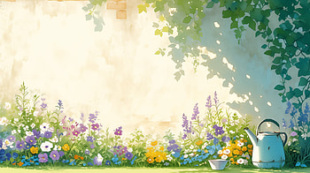 Garden Bliss: Watering Can and Flowers, watering can HD wallpaper