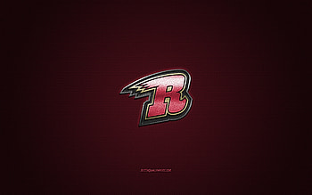 Rapid City Rush, American hockey club, ECHL, red logo, red carbon fiber background, East Coast Hockey League, hockey, Rapid City, USA, Rapid City Rush logo HD wallpaper