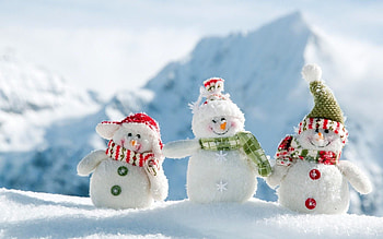 Snow Kids, Hats, Snow, Scarf, Mountain HD wallpaper
