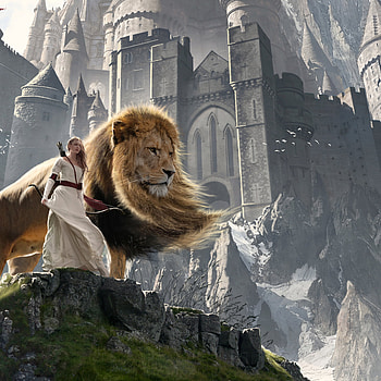 Susan, Aslan, Narnia extended, iPad Air HD phone wallpaper