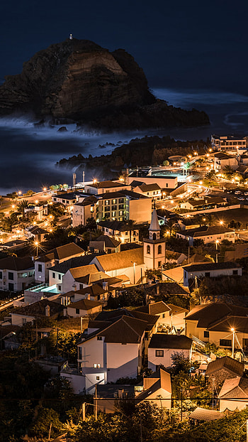 Madeira travels, Porto Moniz, Night , Stunning island HD phone wallpaper