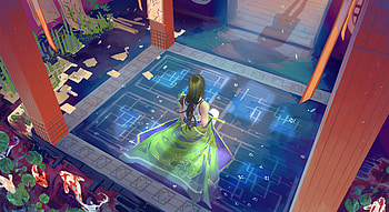 First Encounter , artist, artwork, digital-art, deviantart HD wallpaper