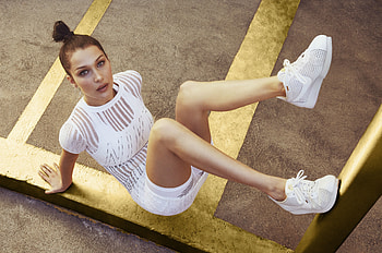 Bella Hadid Nike Cortez Campaign 2017, bella-hadid, celebrities, girls, nike, shoes HD wallpaper