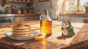 Maple Morning Glow —, Maple Syrup, Pancake HD wallpaper