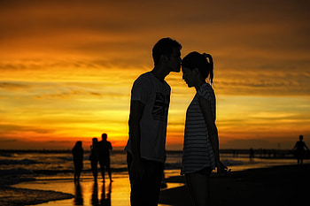 woman, man HD wallpaper