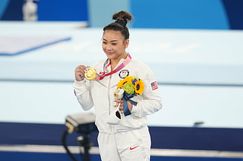 Sunisa Lee, Olympic gold medalist, All-around victory, Timeless achievement HD wallpaper