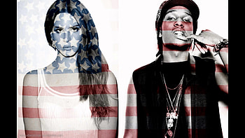 ASAP Rocky Flag with Girl • Rap HD wallpaper