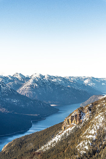 Landscape, Nature, Rivers, Trees, Mountains, Slope HD phone wallpaper