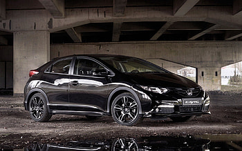 Honda, Cars, 2014, Civic, Black Edition HD wallpaper