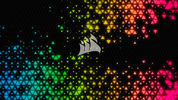Technology Colorful Corsair Glare Logo Technology HD wallpaper