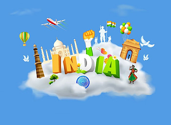 India, blue, art, travel HD wallpaper