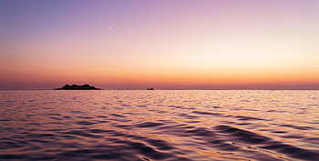 Nature, Water, Sea, Twilight, Waves, Dusk, Island HD wallpaper