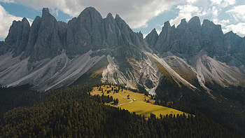 Puez Odle Nature Park , mountains, nature, sky, clouds, cloud HD wallpaper