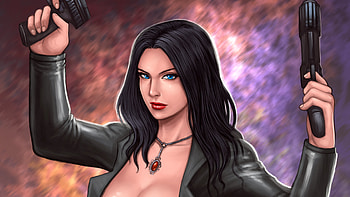 Girl With Guns Art, artist, artwork, digital-art HD wallpaper