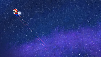 Super Mario Galaxy In Space for HD wallpaper