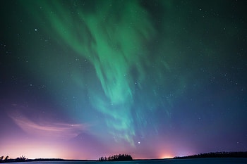 Landscape, Sky, Night, Dark, Northern Lights, Aurora Borealis, Aurora HD wallpaper