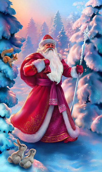 Holidays, Winter, New Year, Jack Frost, Forest, Fairy, Fabulous HD phone wallpaper