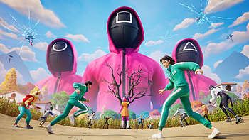 video game, Fortnite, Squid Game HD wallpaper