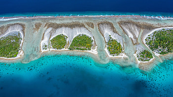 Kauehi Atoll, Tuamotu Archipelago, French Polynesia, aerial, nature, island HD wallpaper
