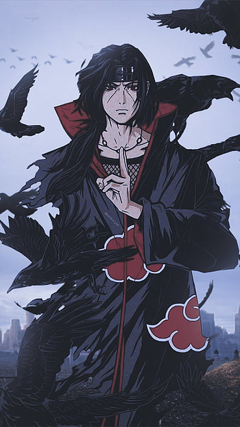 Itachi uchiha, art, anime HD phone wallpaper