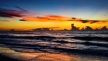 Garden City Beach Sunset , ocean, sunset, nature HD wallpaper