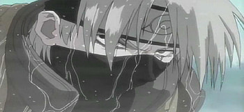 i guss its raining, mask, rain, silver, naruto, scar, mad HD wallpaper