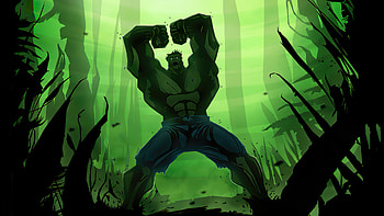 Hulk In Jungle , hulk, superheroes, artwork, artist, deviantart HD wallpaper