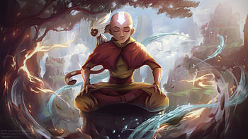 Avatar: The Last Airbender - Aang and Momo, Momo (Avatar), Aang (Avatar), Anime, Avatar: The Last Airbender HD wallpaper