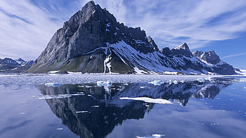 mountain, ice, rock HD wallpaper