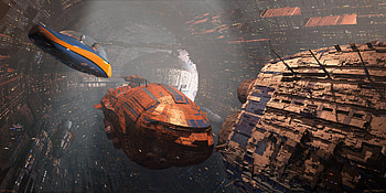 Spacecraft Scifi, scifi, city, spaceship, artist, artwork, digital-art, deviantart HD wallpaper