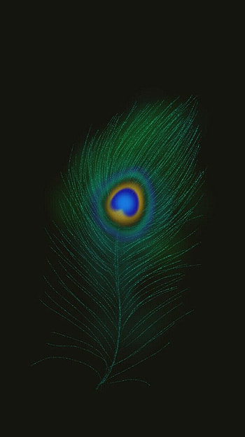 Krishna Black Background HD phone wallpaper