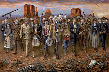 Native American, Western, Buffalo Bill, Theodore Roosevelt, Artistic, Annie Oakley, Billy The Kid, Butch Cassidy, Calamity Jane, Doc Holiday, George Custer, Geronimo, Jeremiah Johnson, Jesse James, Sitting Bull, Sundance Kid, Wild Bill Hickok, Wyatt Earp HD wallpaper