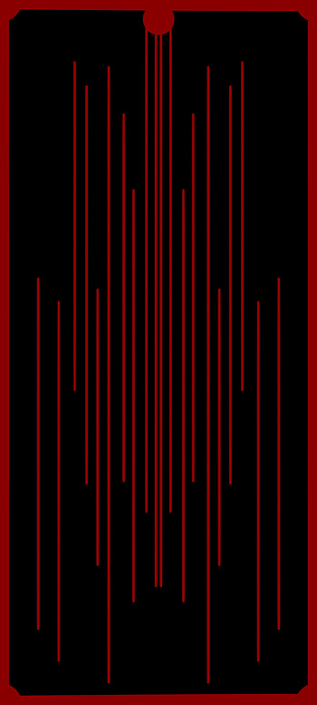 Red Punchhole, black, notch, simple, abstract, , camera, lines HD phone wallpaper